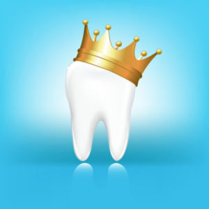 tooth wearing a crown